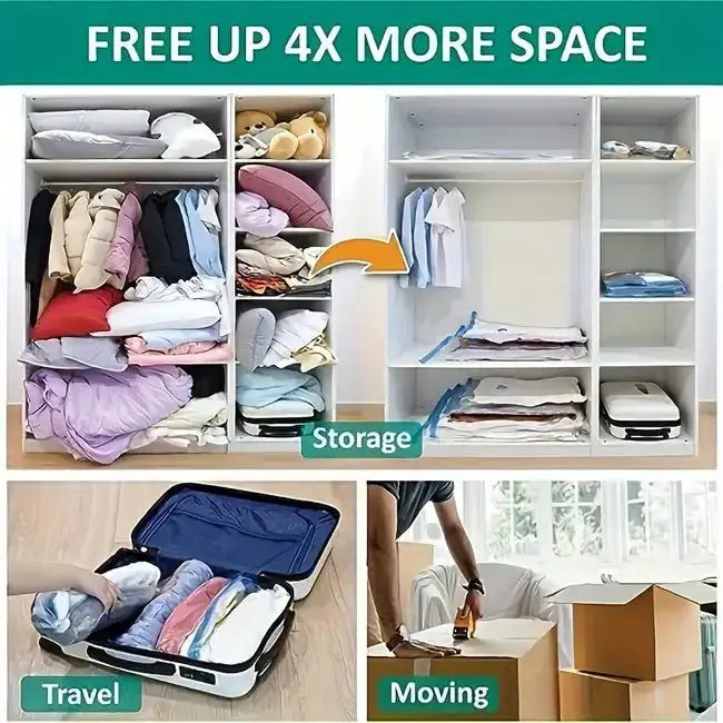 Vacuum Storage Bag 80X120 cm - كيس تخزين كبير بسحب الهواء - Shopzz
