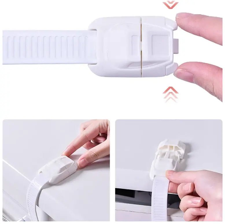 4 أقفال أمان للأطفال - Child Safety pinch Strap Locks 4 pack - Shopzz